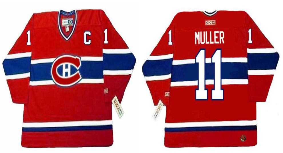 2019 Men Montreal Canadiens #11 Muller Red CCM NHL jerseys